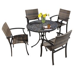 Palm Harbor Folding Table in Brown