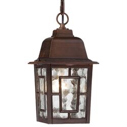 Cheyenne 1 Light Wall Lantern in Rust Patina