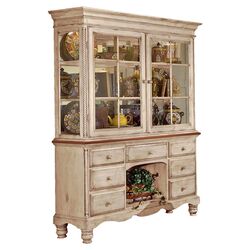 Rebekah Curio Side Cabinet in Country White
