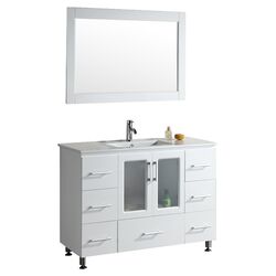 Elton Single Vanity Set in Espresso