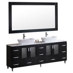 Filton Double Vanity Set in White