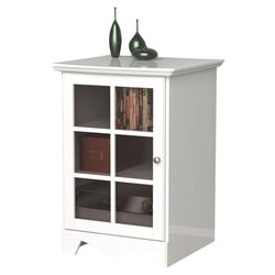 Bermuda Entertainment Center in Brushed White