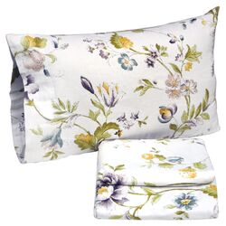 Bryda Floral Pillow in Turquoise