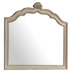 Belmar Arched Dresser Mirror in Antique Linen