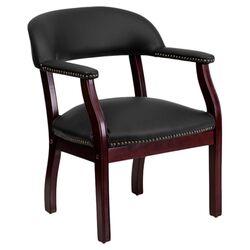 Boss High Back Office Chair in Black & Cherry