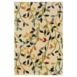 Bari Floral Links Ivory Rug