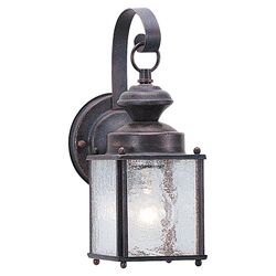 Cheyenne 1 Light Wall Lantern in Black