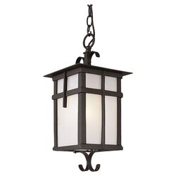 1 Light Post Lantern in Rustic Bronze I