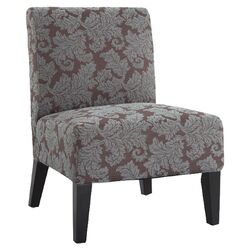 Deco Sunflower Slipper Chair in Grey