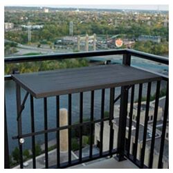 All Weather Wicker Sideboard Storage Table in Dark Roast