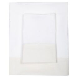 Mayfair Flat Sheet in Putty & White