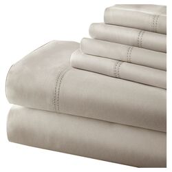 Lindsy 8 Piece Comforter Set in Gray & Ivory