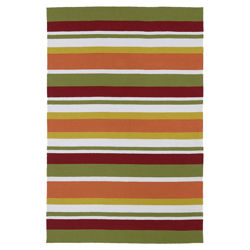 Home & Garden Floral Light Blue & Brown Rug