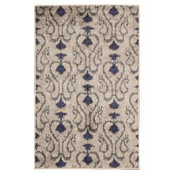 Home & Porch Blossoms Green Rug