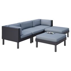 Vomo 4 Piece Seating Group in Black