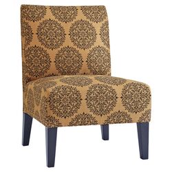 Deco Sunflower Slipper Chair in Ivory