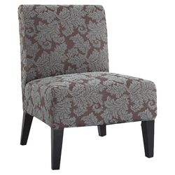 Deco Sunflower Slipper Chair in Charcoal