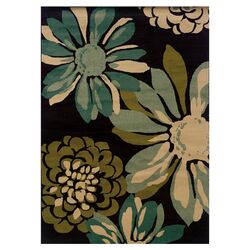Ischia Floral Gray & Gold Rug