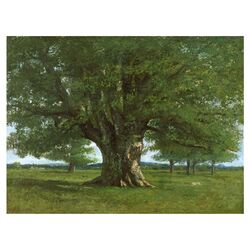 Bodmer Oak Fontainebleau Forest Canvas Art by Claude Monet