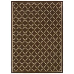 Hugo Geometric Brown & Blue Rug