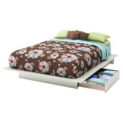 Madison Upholstered Platform Bed in Taupe