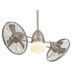 Northport 1 Light Ceiling Fan in Galvanized Silver