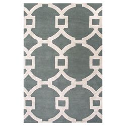 Moroccan Blue & Ivory Rug