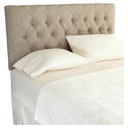 Marsha Scalloped Upholstered Bed in Grey