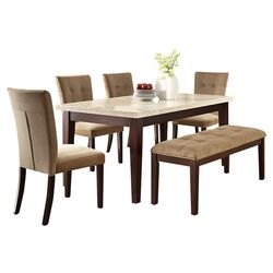 Cameron Dining Table in Chestnut Brown