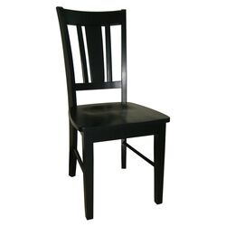 San Remo Side Chair in Black (Set of 2)