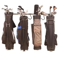 Golf Bag Rack Kit in Gray