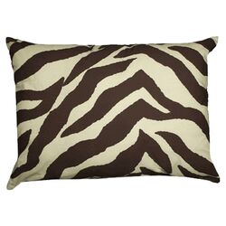 Zebra Oblong Pillow in Brown