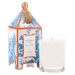 Classic Toile French Tulip Pagoda Candle