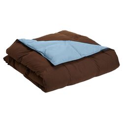 Reversible Comforter in Brown & Blue