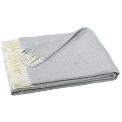 Assiro Herringbone Throw Blanket in Light Gray