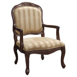 Bajo Upholstered Arm Chair in Dark Brown