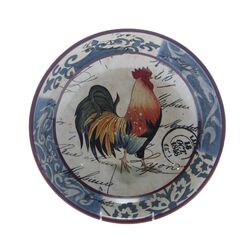 Lille Rooster Serving Bowl in Blue