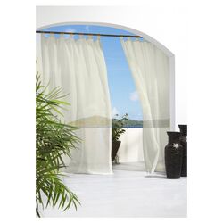Outdoor Tab Top Sheer Curtain Panel in Natural