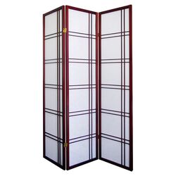 Girard 3 Panel Room Divider in Cherry