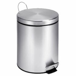 1.3 Gallon Step Trash Can in Stainless Steel
