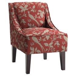 Marlow Bardot Chair in Crimson