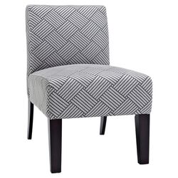Allegro Crosshatch Chair in Gray