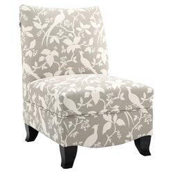 Deco Slipper Chair in Gray