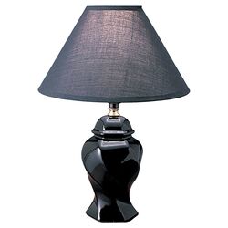 Ceramic Table Lamp in Black