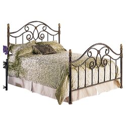 Dynasty Metal Bed in Autumn Brown