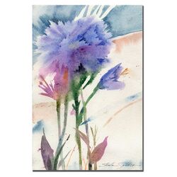 Blue Carnation Canvas Wall Art by Sheila Golden