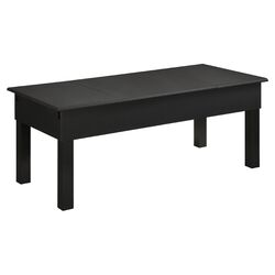 Parsons Lift Top Coffee Table in Black