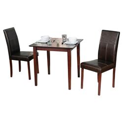 Bettega 3 Piece Dining Set in Espresso