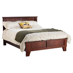Canyon Panel Bed in Saddle Brown