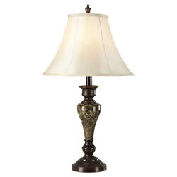 Table Lamp in Marble & Cream